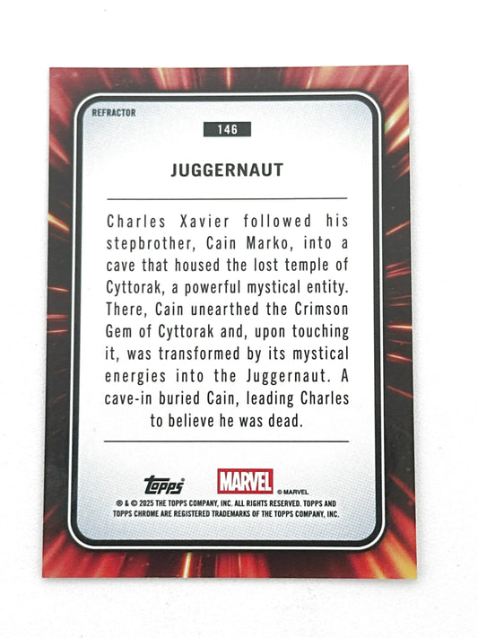 2025 Topps Marvel Chrome #146 Juggernaut Base Refractor - Glass City Comics & Collectibles