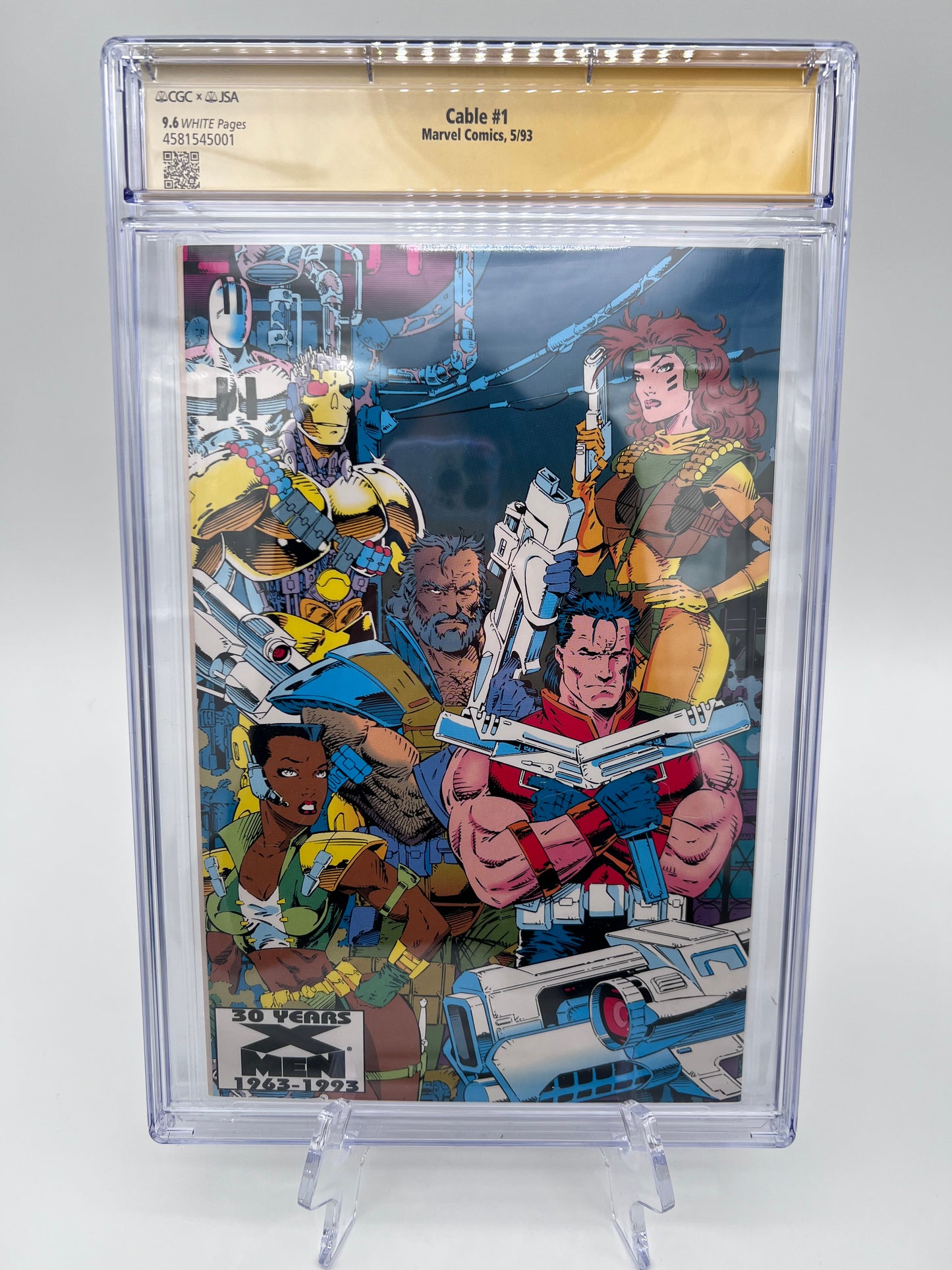 Cable #1 Fabian Nicieza Autographed Graded