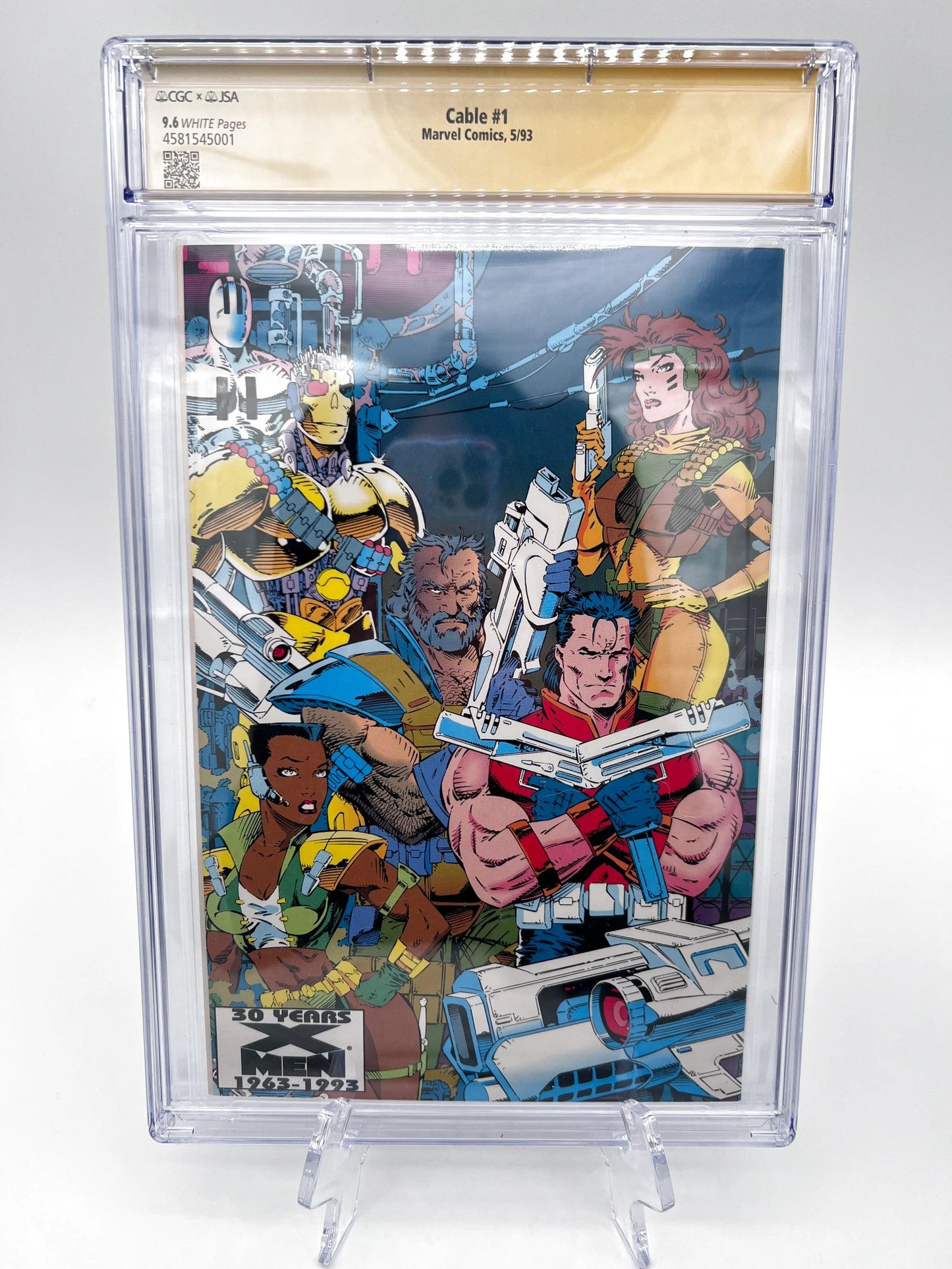 Cable #1 Fabian Nicieza Autographed Graded