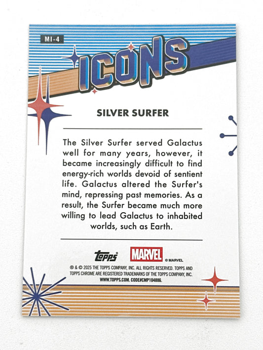 2025 Topps Marvel Chrome #000MI-4 Silver Surfer Icons