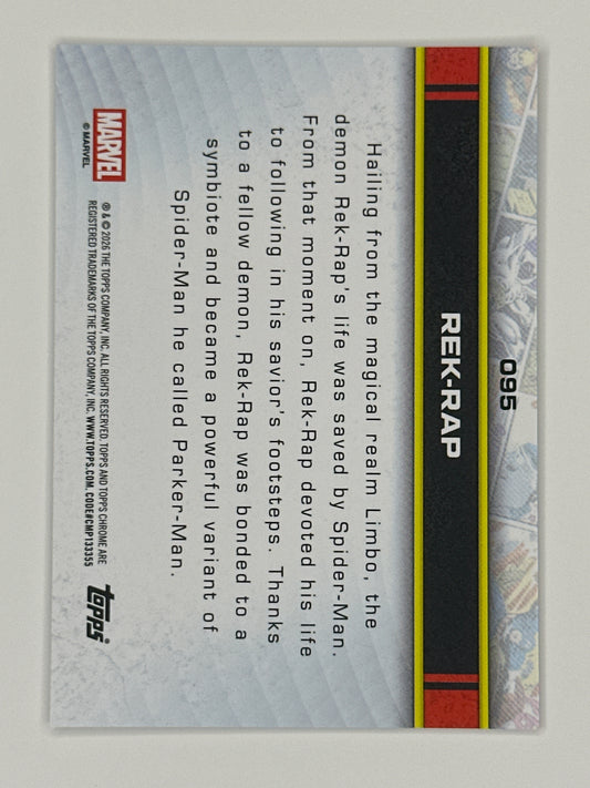 2026 Topps Marvel Chrome 095 Rek-Rap Base Card