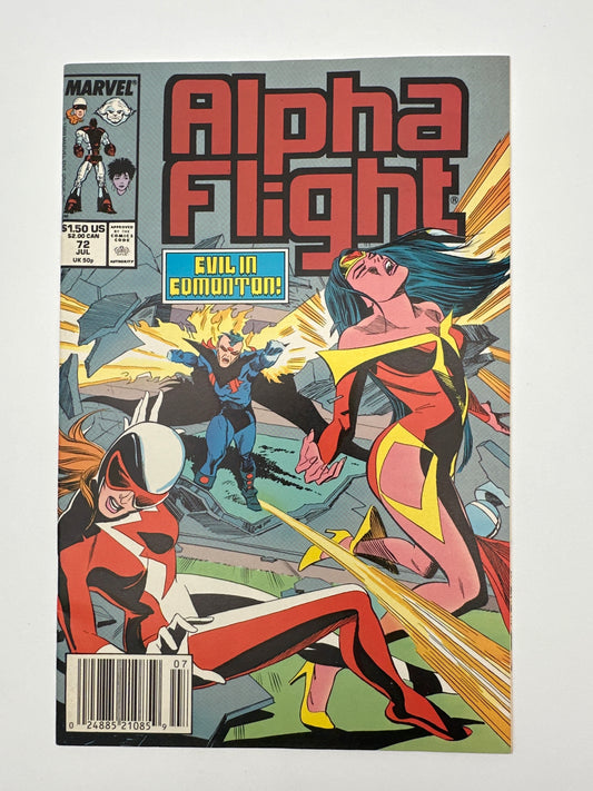 Alpha Flight #72 Newsstand VF/NM
