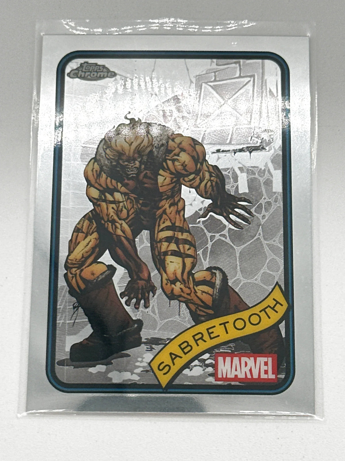2025 Topps Marvel Chrome #092 Sabretooth Base - Glass City Comics & Collectibles