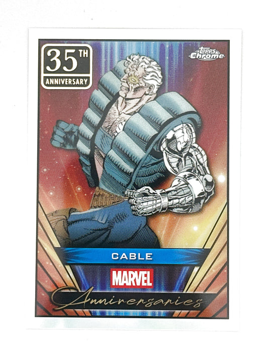 2025 Topps Marvel Chrome #000MA-23 Cable Marvel Anniversaries