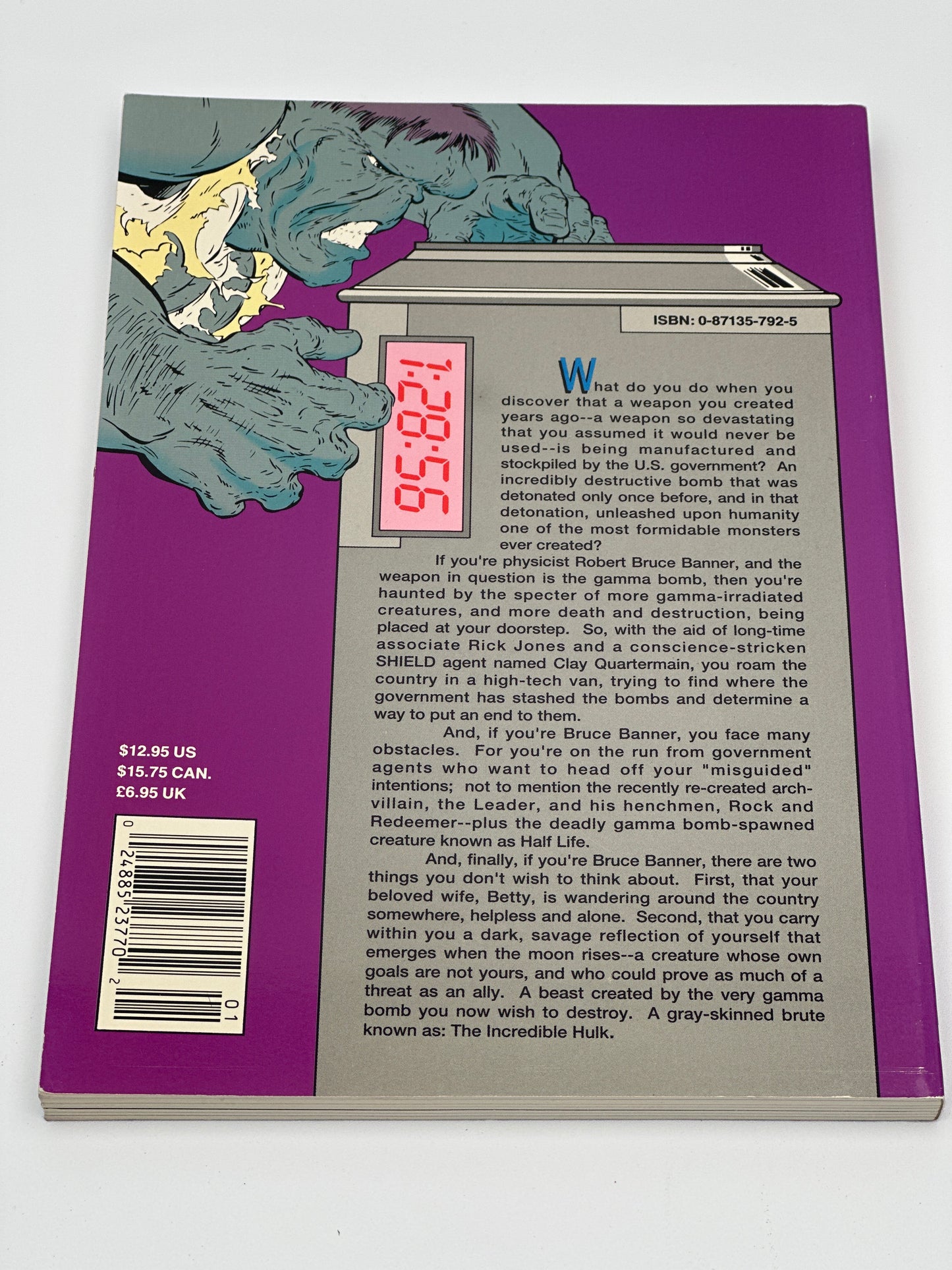 Incredible Hulk: Ground Zero Trade Paperback (First Printing) VF