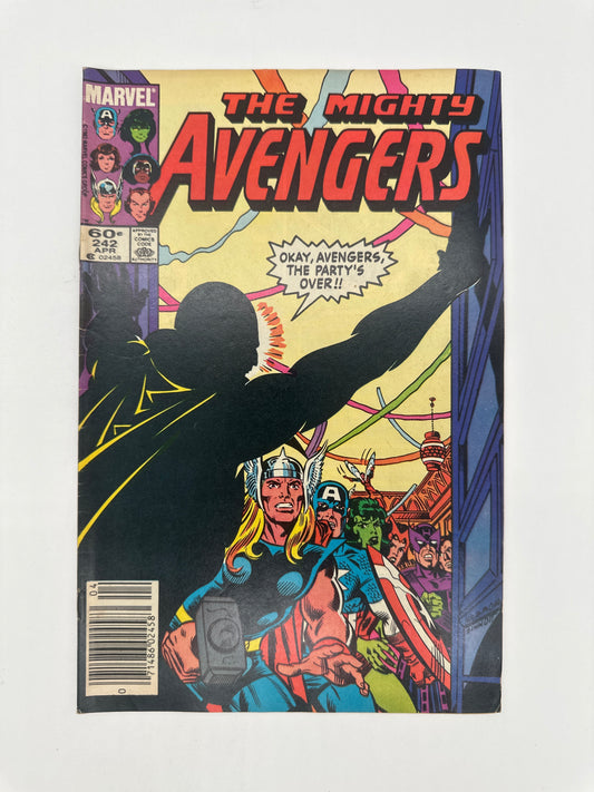 The Avengers #242 Newsstand VF
