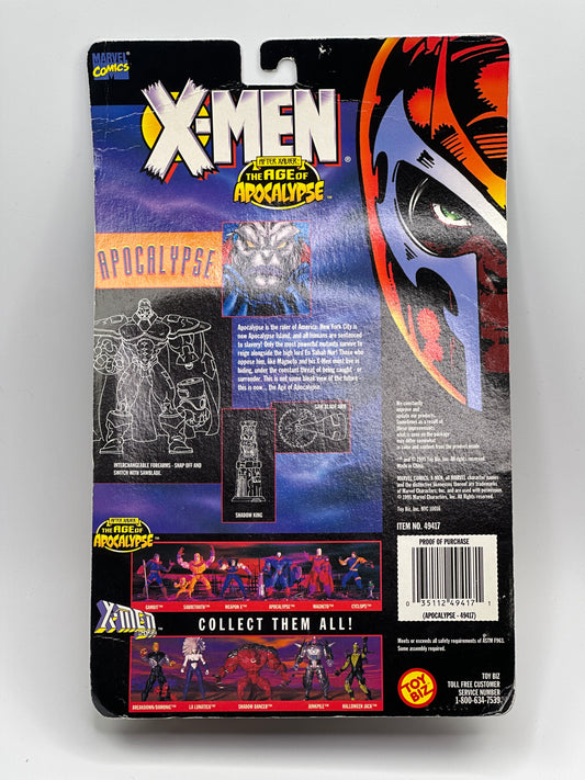 X-Men Age of Apocalypse Apocalypse with Removable Armor Toy Biz Action Figure – 1995 Sealed