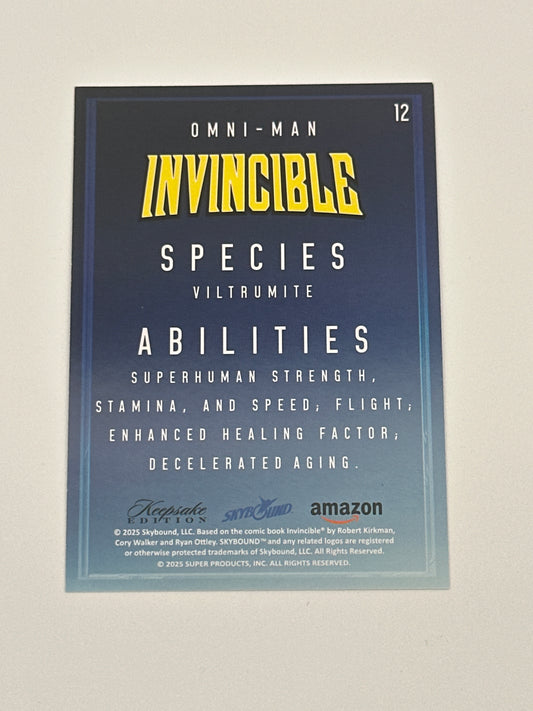 2025 Invincible Season 1 Keepsake Trading Card #012 Omni-Man Base Card