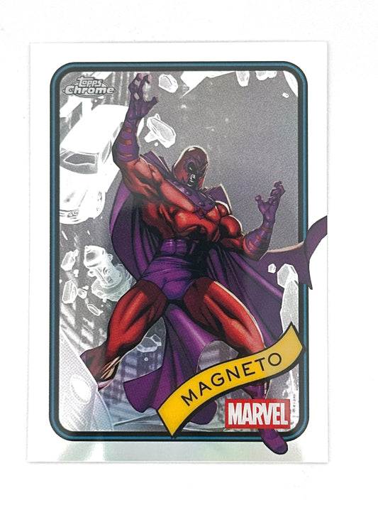 2025 Topps Marvel Chrome #169 Magneto Base Refractor