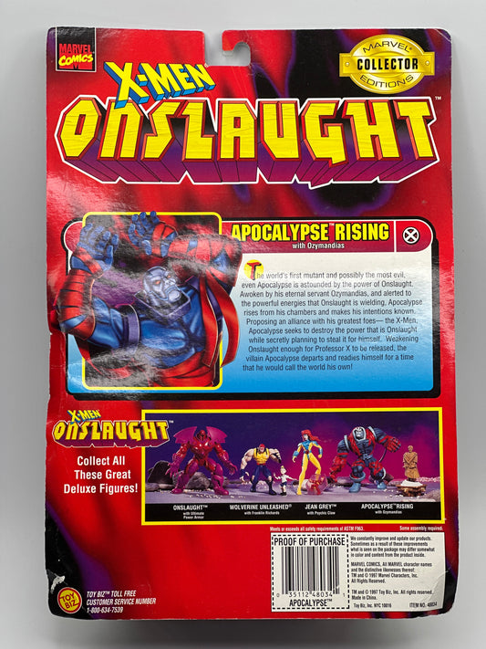 X-Men Onslaught Apocalypse Rising with Ozymandias Toy Biz Action Figure – 1997 Sealed