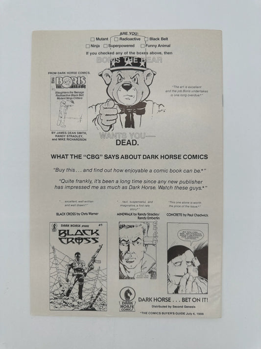 Boris the Bear #1 VF/NM - Glass City Comics & Collectibles