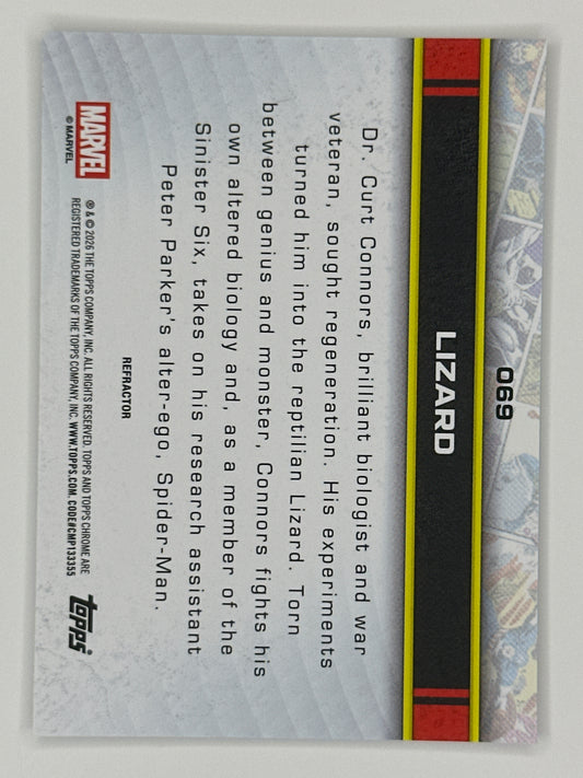 2026 Topps Marvel Chrome 069 Lizard Base Refractor Card