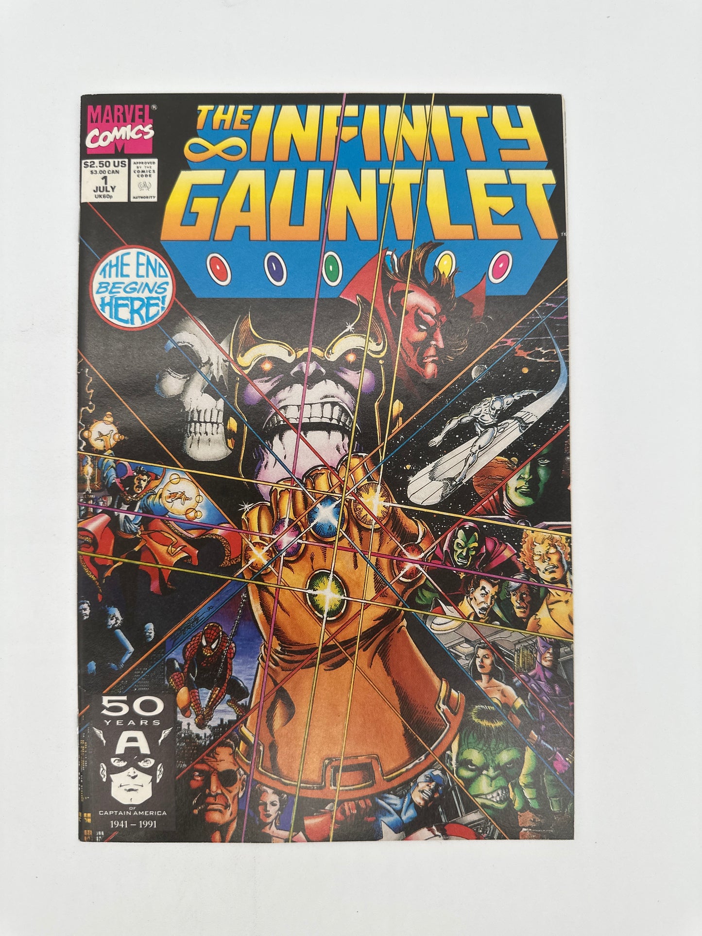 The Infinity Gauntlet #1-6 Raw Set HIGH GRADE