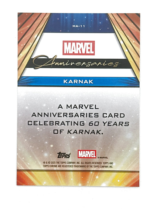 2025 Topps Marvel Chrome #000MA-11 Karnak Marvel Anniversaries
