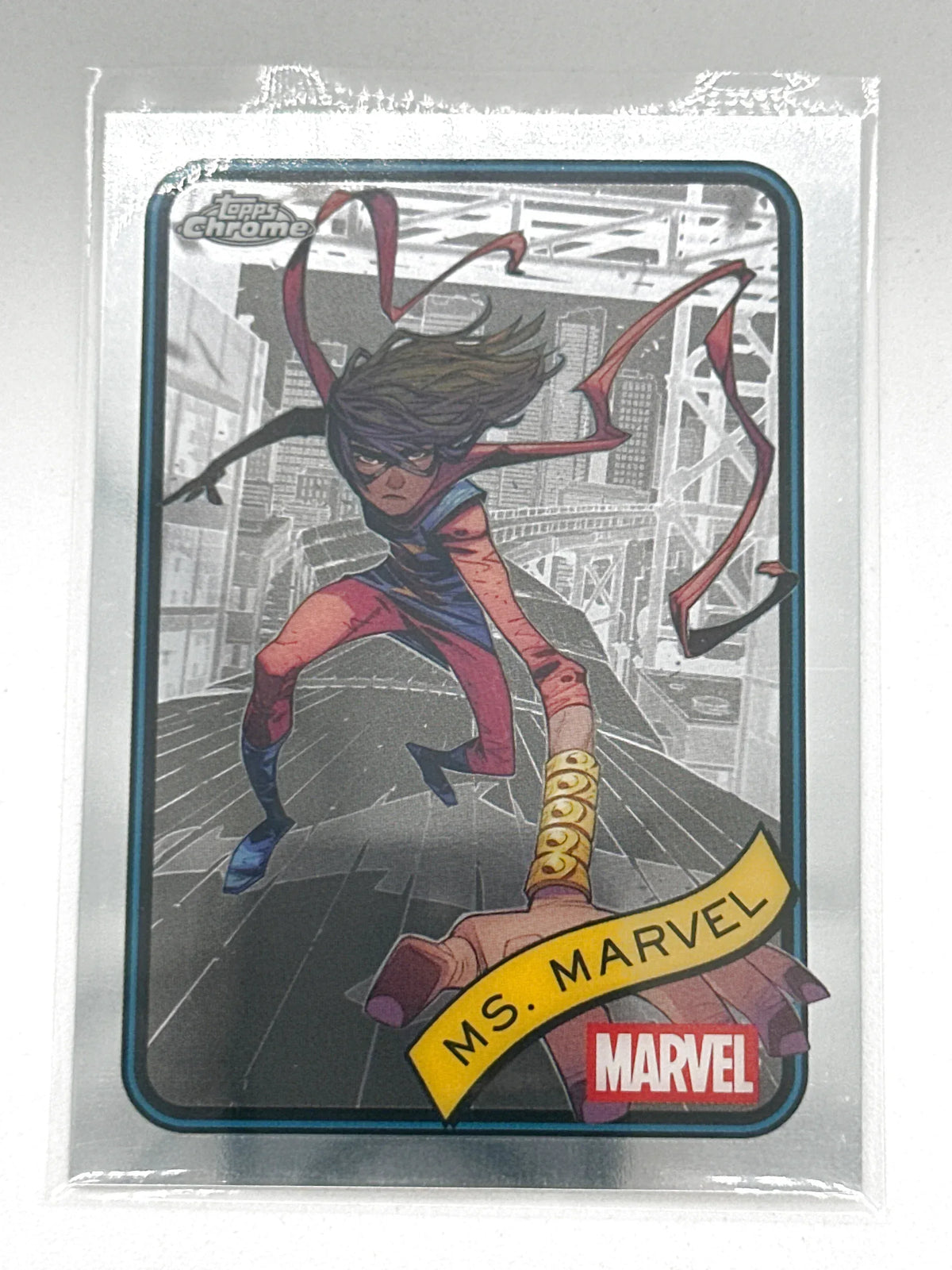 2025 Topps Marvel Chrome #130 Ms. Marvel Base - Glass City Comics & Collectibles