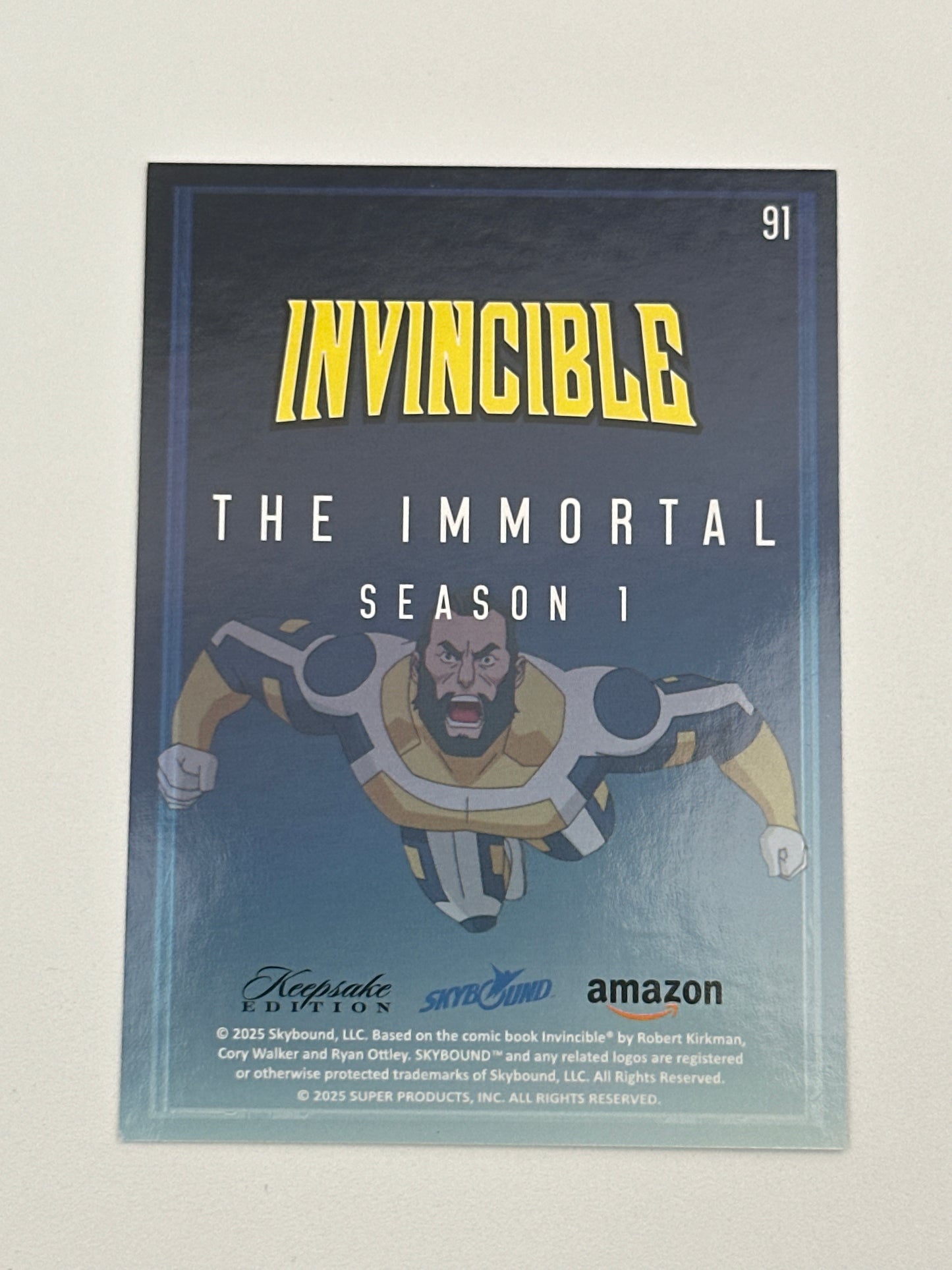 2025 Invincible Season 1 Keepsake Trading Card #091 The Immortal Base Card