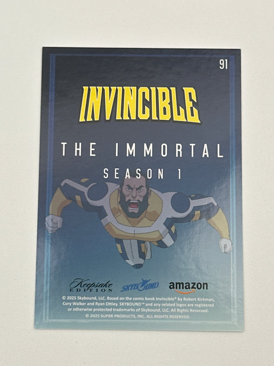2025 Invincible Season 1 Keepsake Trading Card #091 The Immortal Base Card