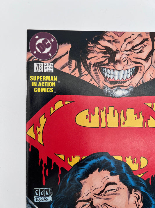 Action Comics #713 DC Corner Box NM - Glass City Comics & Collectibles