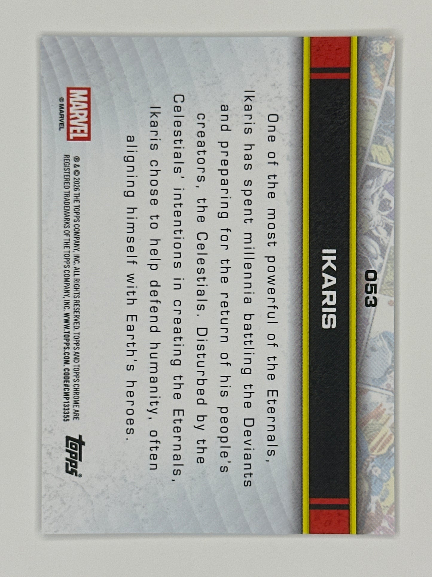 2026 Topps Marvel Chrome 053 Ikaris Base Card