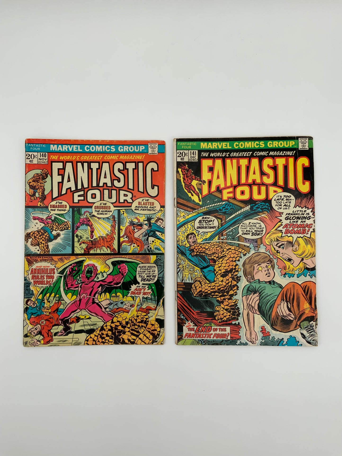 Fantastic Four 140 & 141 Set (1973)