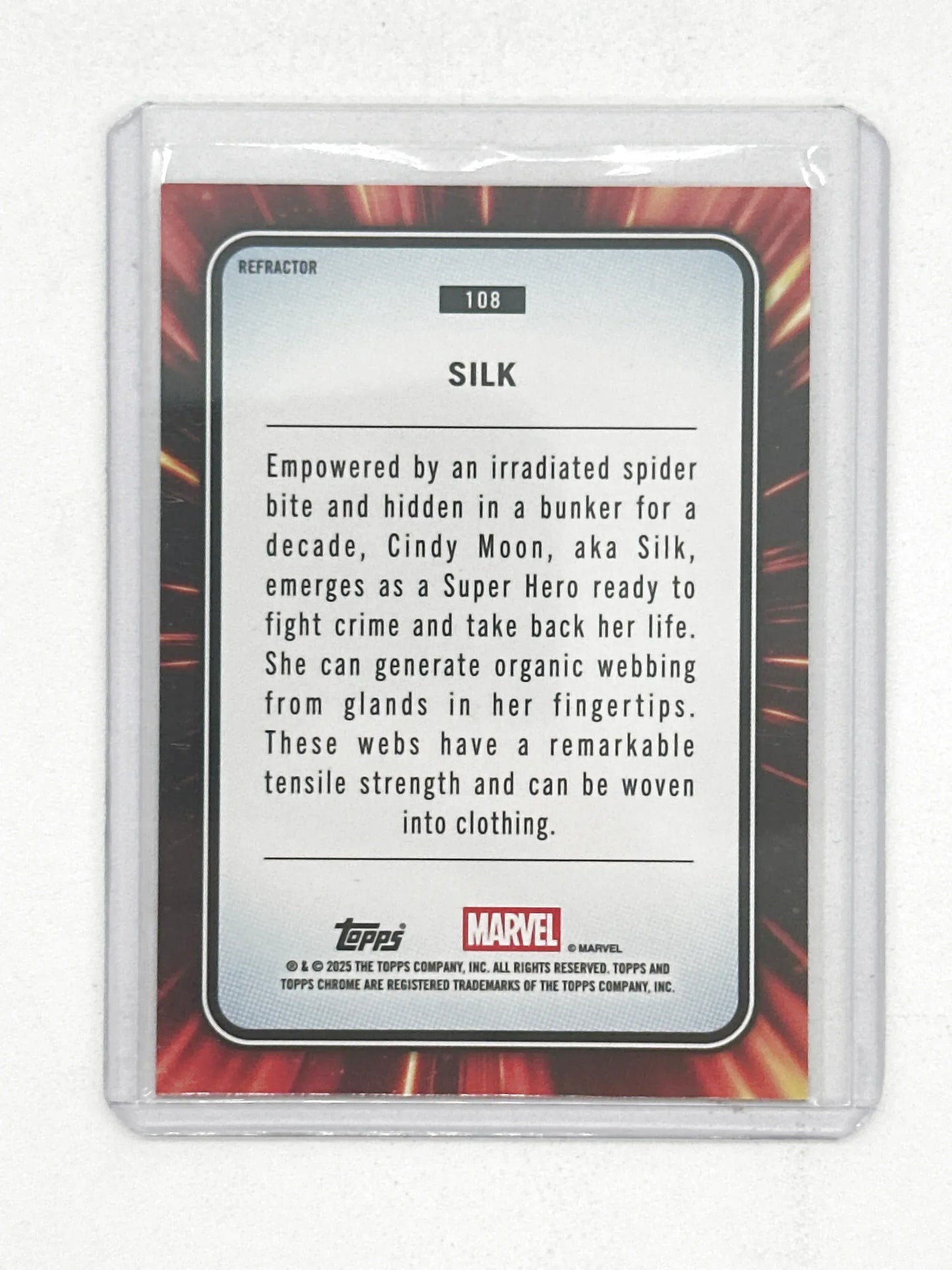 2025 Topps Marvel Chrome #108 Silk Base Refractor - Glass City Comics & Collectibles