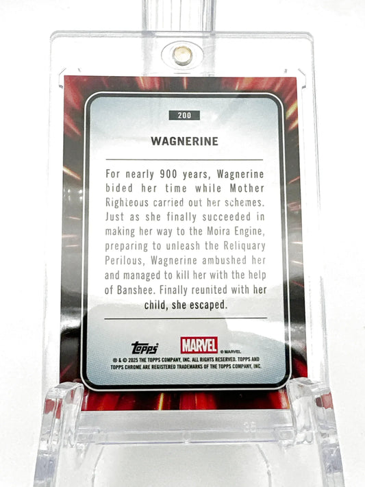 2025 Topps Marvel Chrome #200 Wagnerine Blue Refractor 157/299 - Glass City Comics & Collectibles