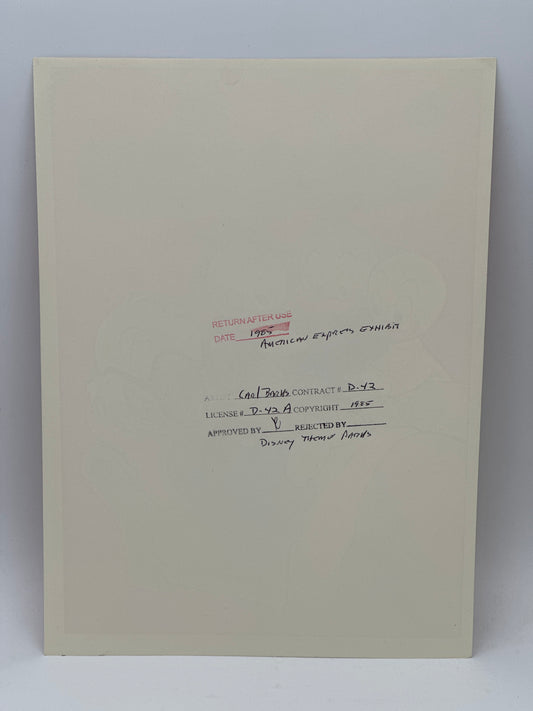 1985 Disney Uncle Scrooge Art Print – Carl Barks – American Express / Theme Parks Stamped Proof