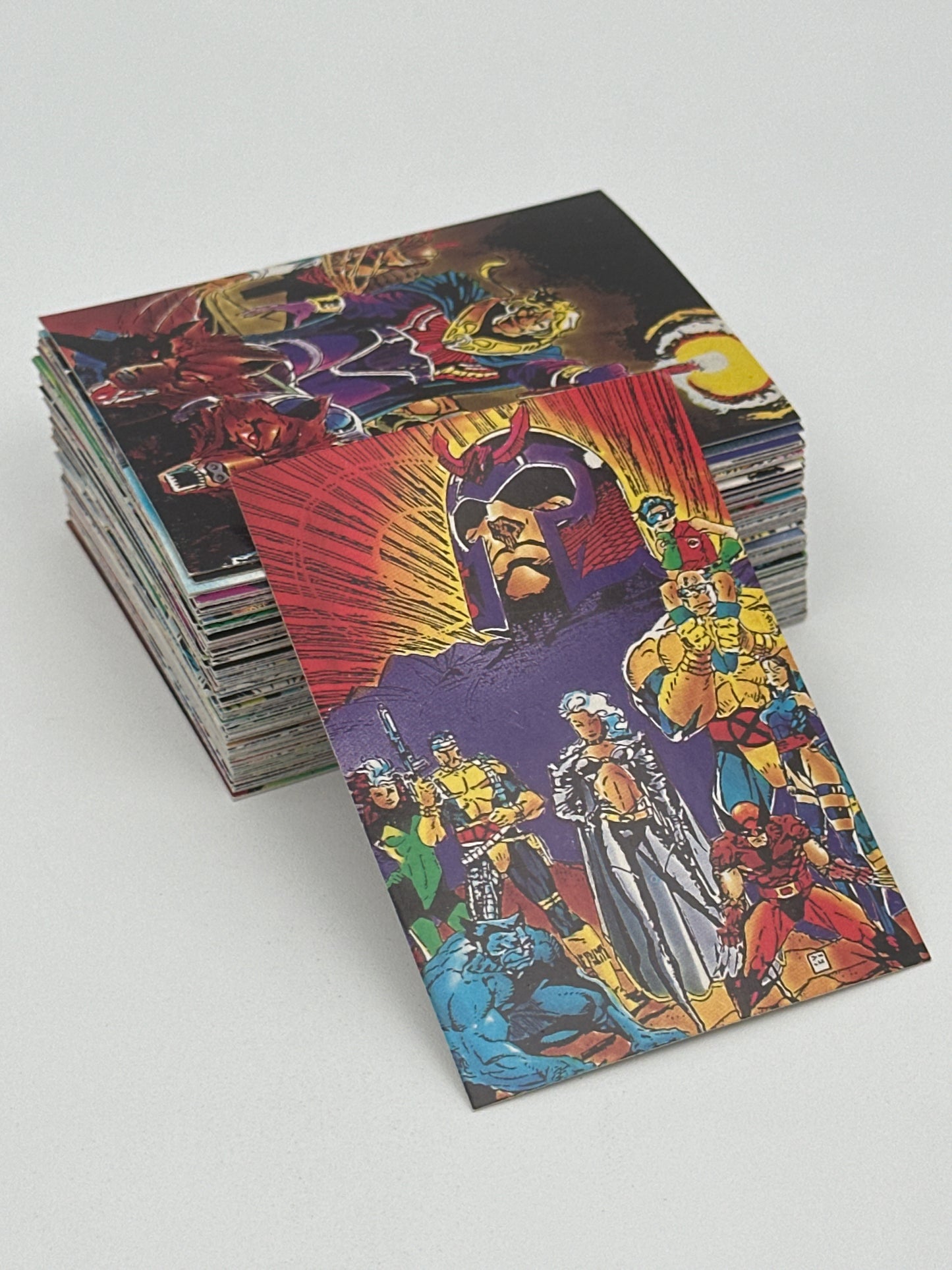 1991 Comic Images X-Men Trading Cards Full Base Set – Near Mint (90 Cards)
