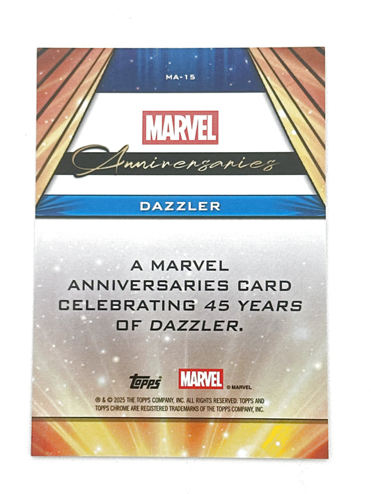 2025 Topps Marvel Chrome #000MA-15 Dazzler Marvel Anniversaries