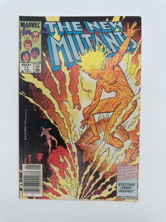 The New Mutants #11 Newsstand VF/NM