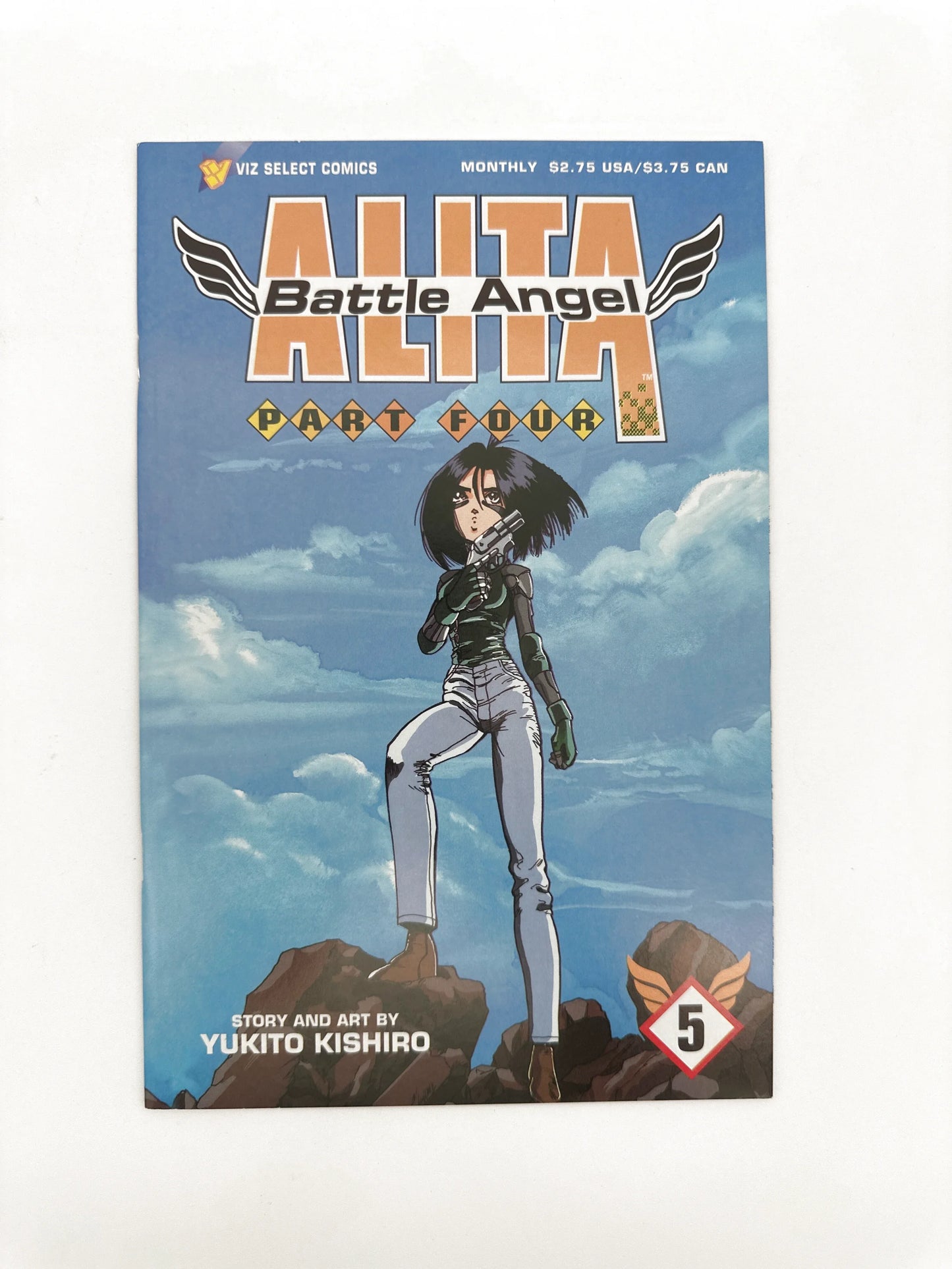 A comic book featuring ’Alita Battle Angel Part Four’ on the cover