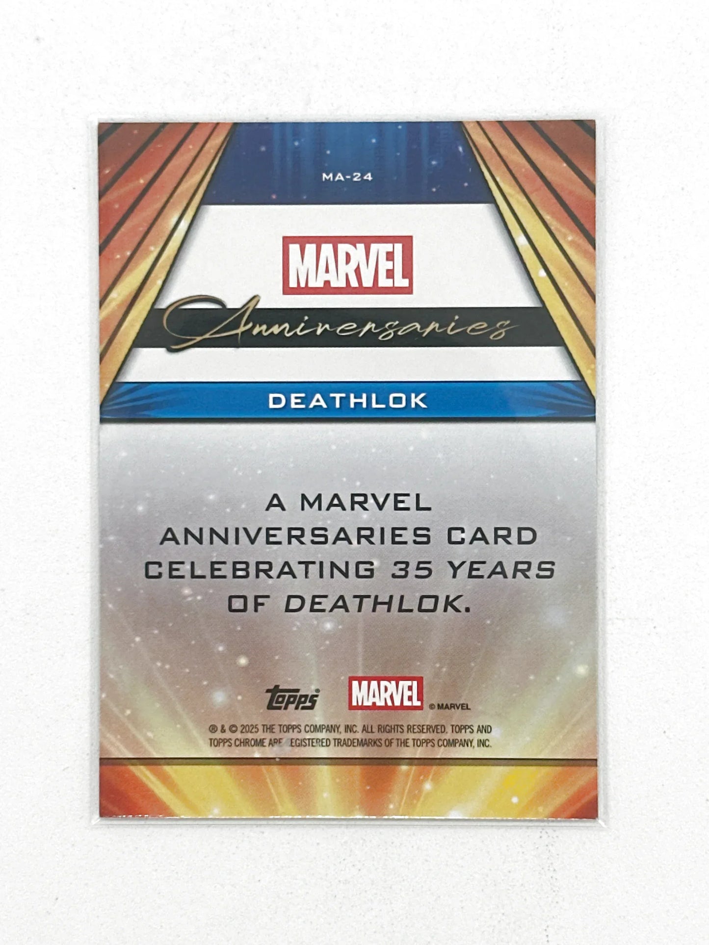 2025 Topps Marvel Chrome #000MA-24 Deathlok Marvel Anniversaries - Glass City Comics & Collectibles