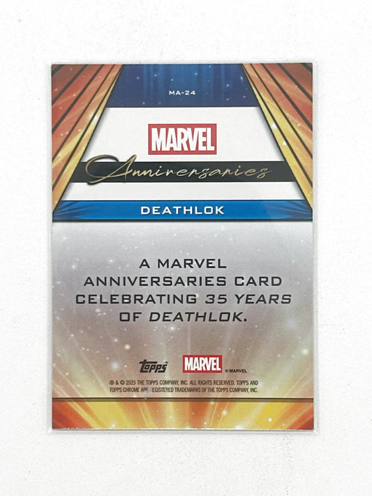 2025 Topps Marvel Chrome #000MA-24 Deathlok Marvel Anniversaries - Glass City Comics & Collectibles