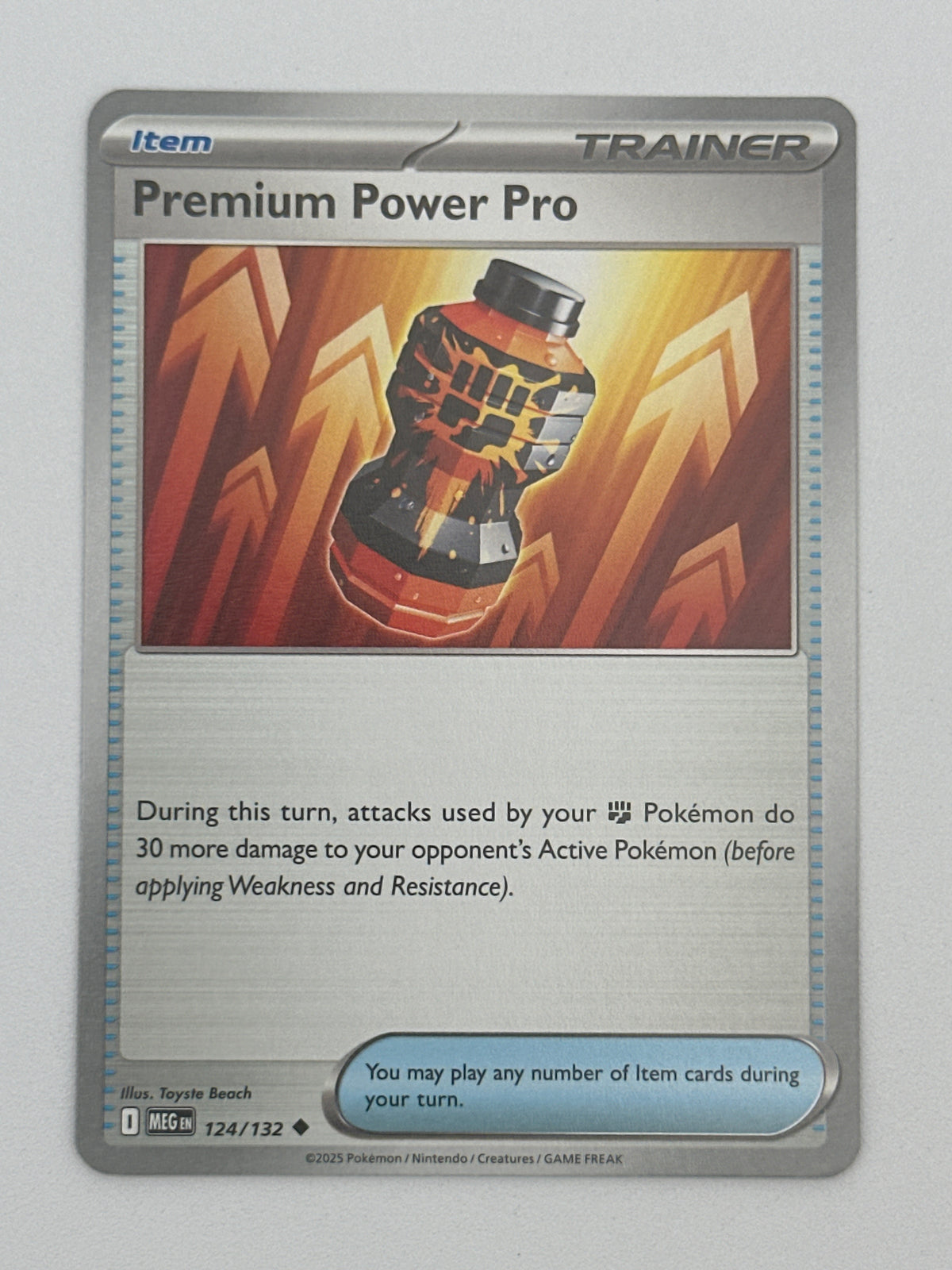 Pokémon Trading Card Game Mega Evolution MEG 124/132 Premium Power Pro Base Card