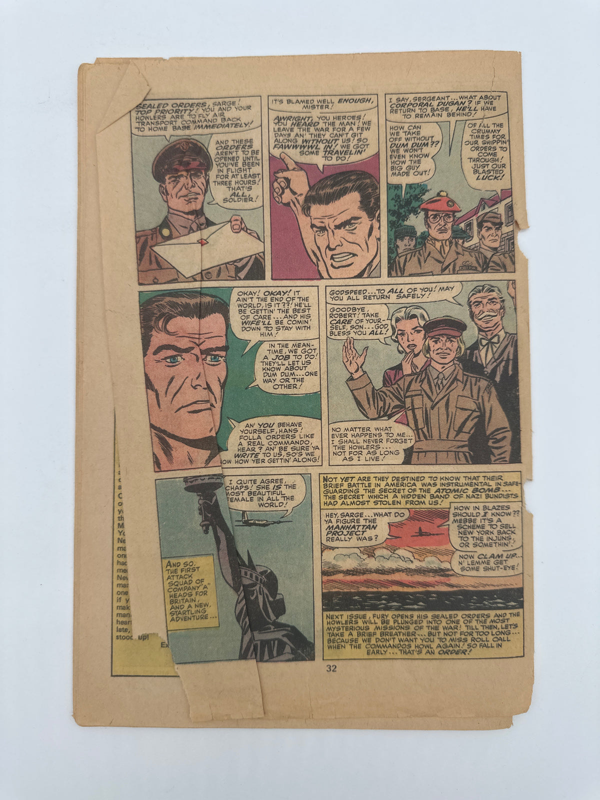 SGT Fury and His Howling Commandos #126 (Incomplete) PR