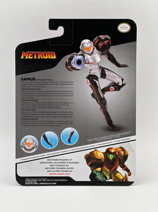 Metroid Prime Phazon Suit Samus with Morph Ball Action Figure