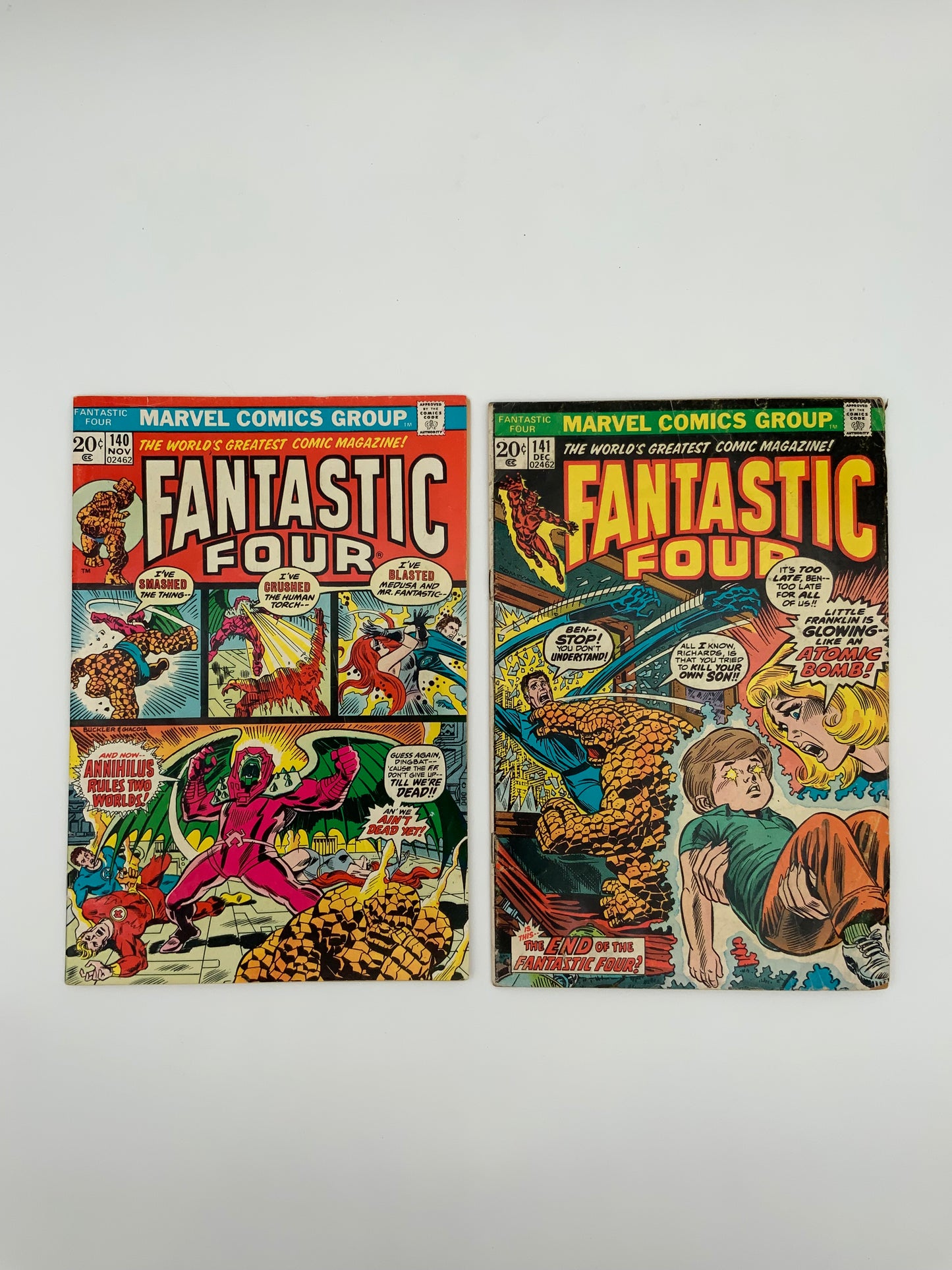 Fantastic Four 140 & 141 Set (1973)