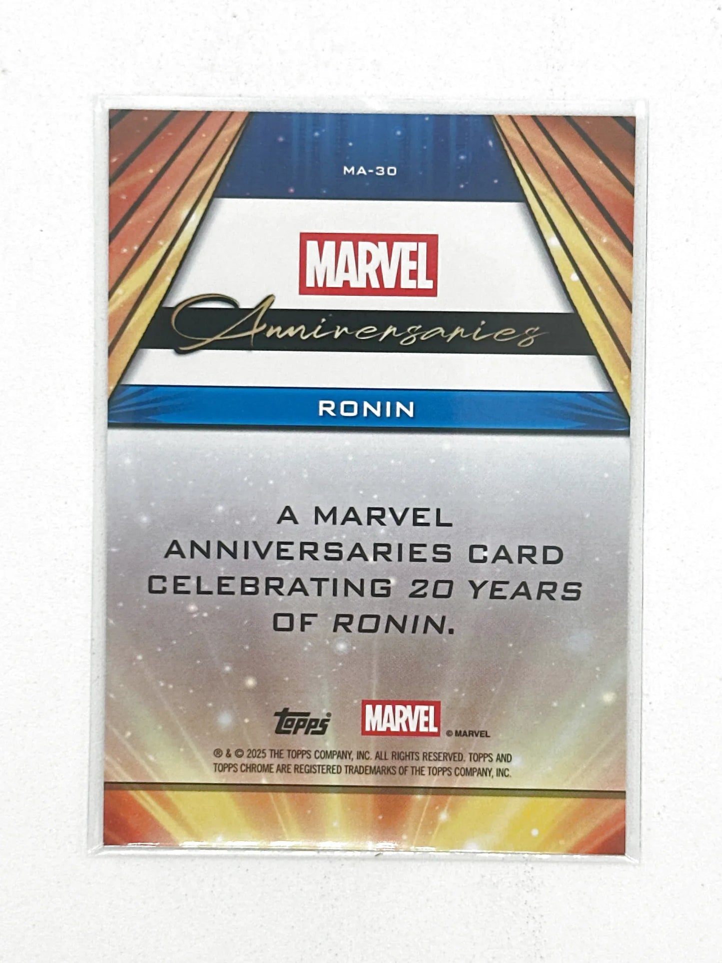 2025 Topps Marvel Chrome #000MA-30 Ronin Marvel Anniversaries - Glass City Comics & Collectibles