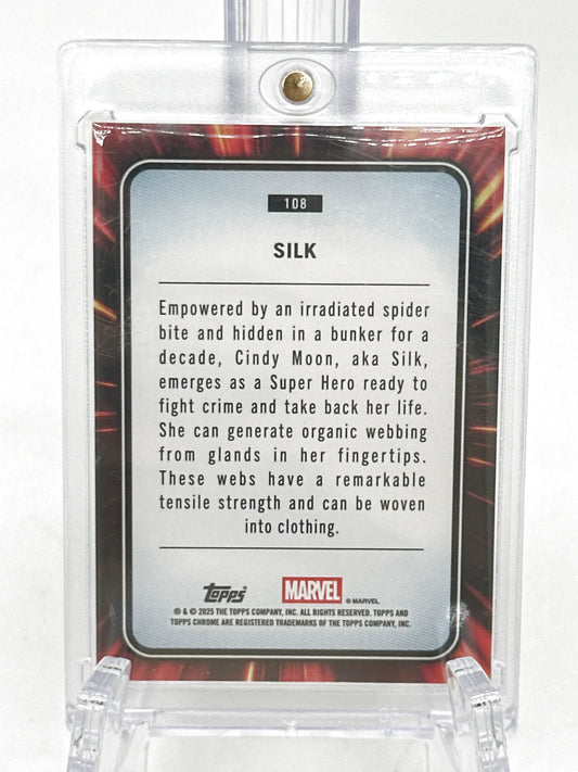 2025 Topps Marvel Chrome #108 Silk Rose Gold Mini Diamond Refractor 13/40 - Glass City Comics & Collectibles