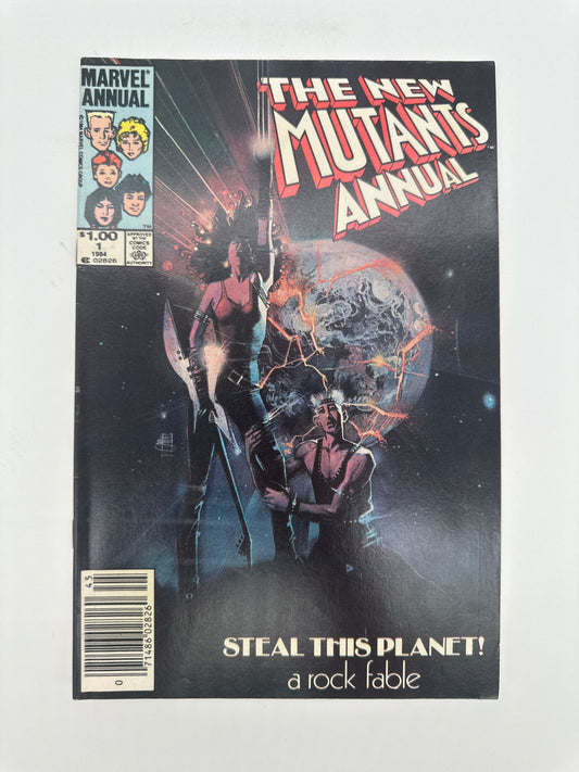 The New Mutants Annual #1 Newsstand VF