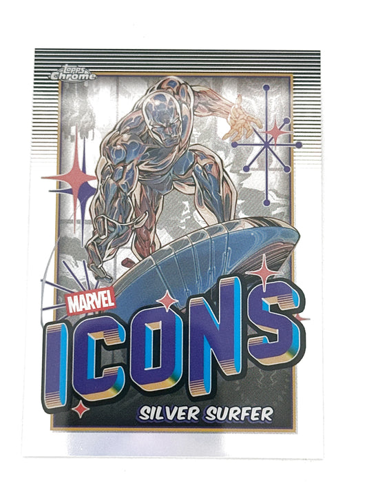 2025 Topps Marvel Chrome #000MI-4 Silver Surfer Icons