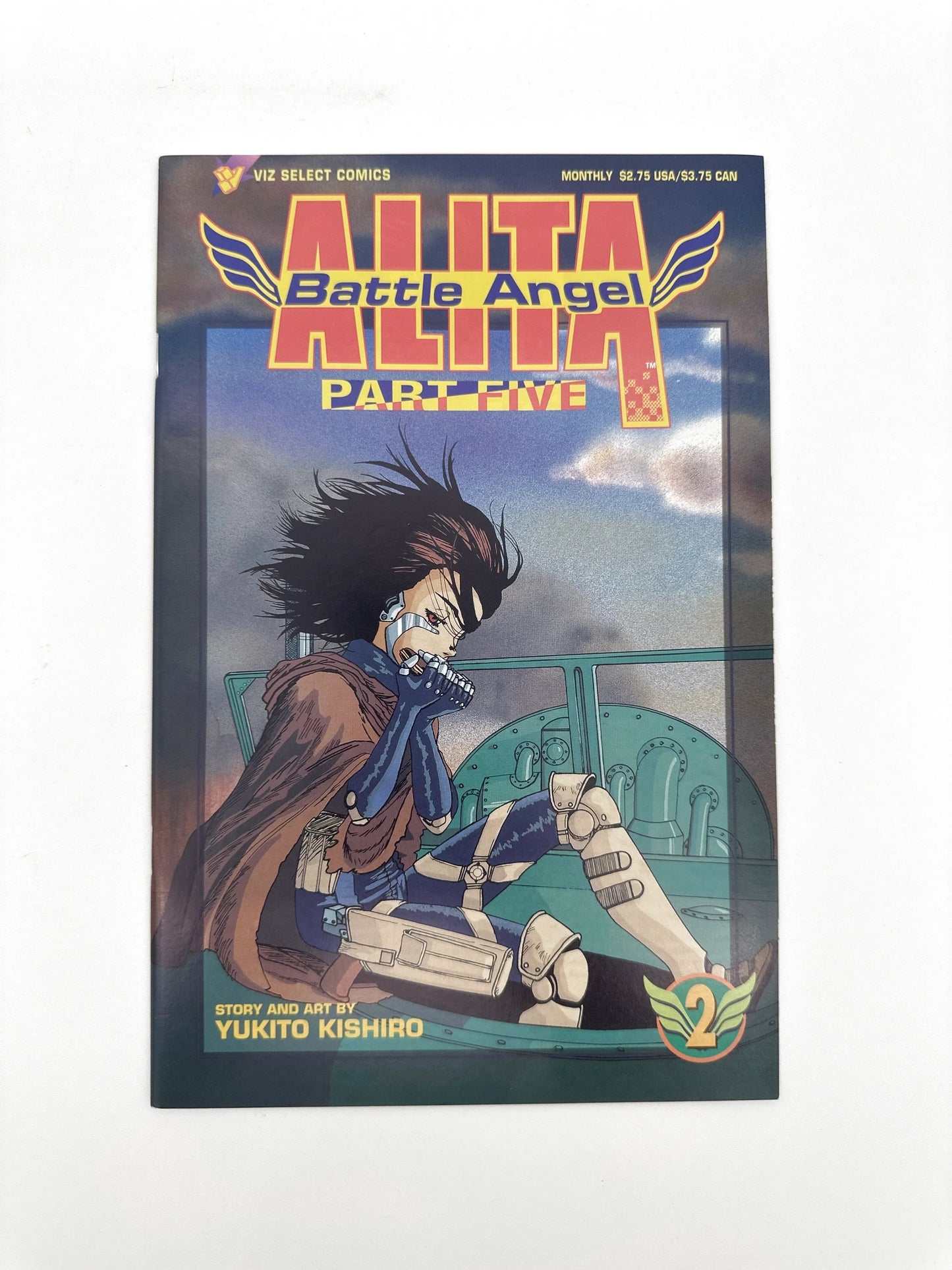 A single issue of a comic book featuring a character with dark hair and a detailed, futuristic outfit