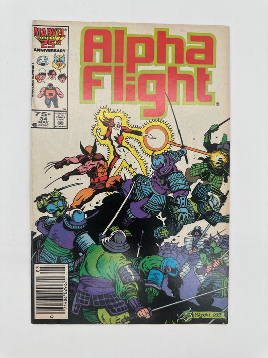 Alpha Flight #34 Newsstand VF