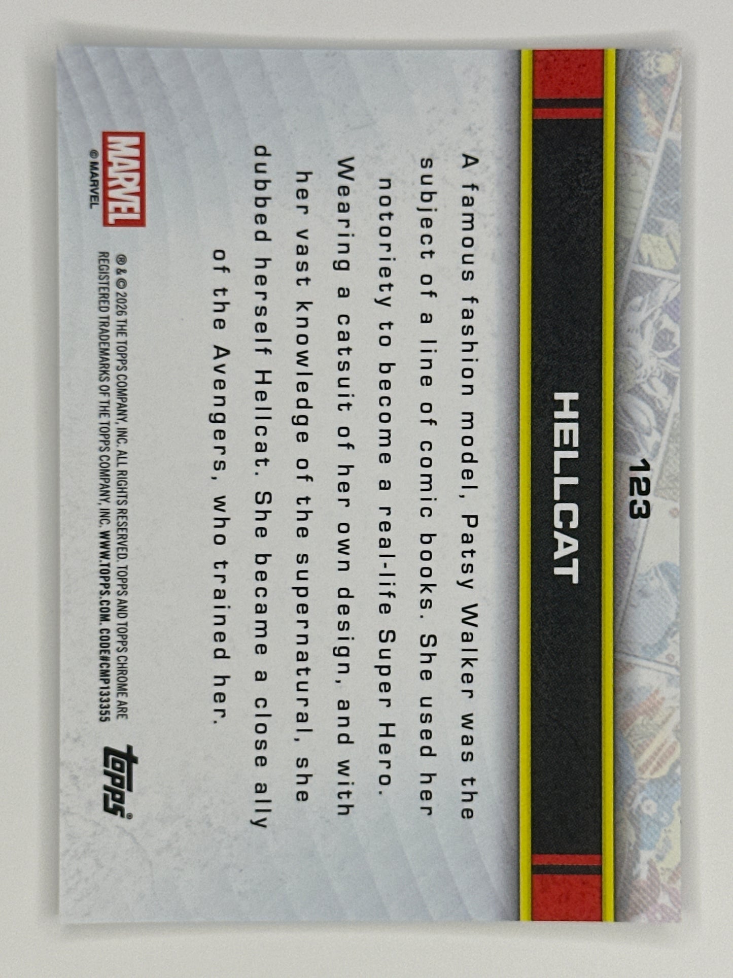 2026 Topps Marvel Chrome 123 Hellcat Base Card