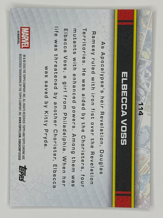 2026 Topps Marvel Chrome 114 Elbecca Voss Base Card