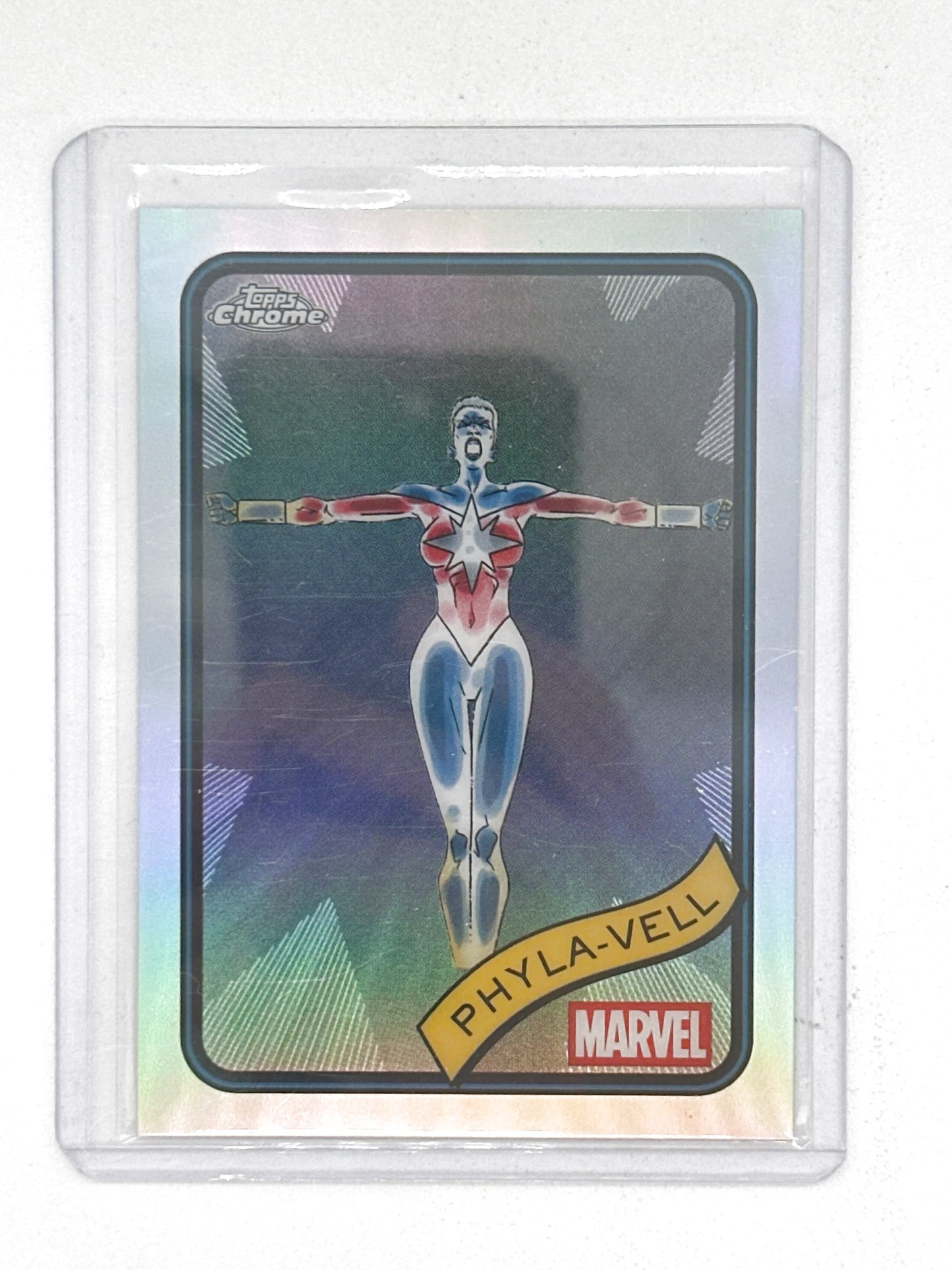 2025 Topps Marvel Chrome #078 Phyla-Vell Base Refractor