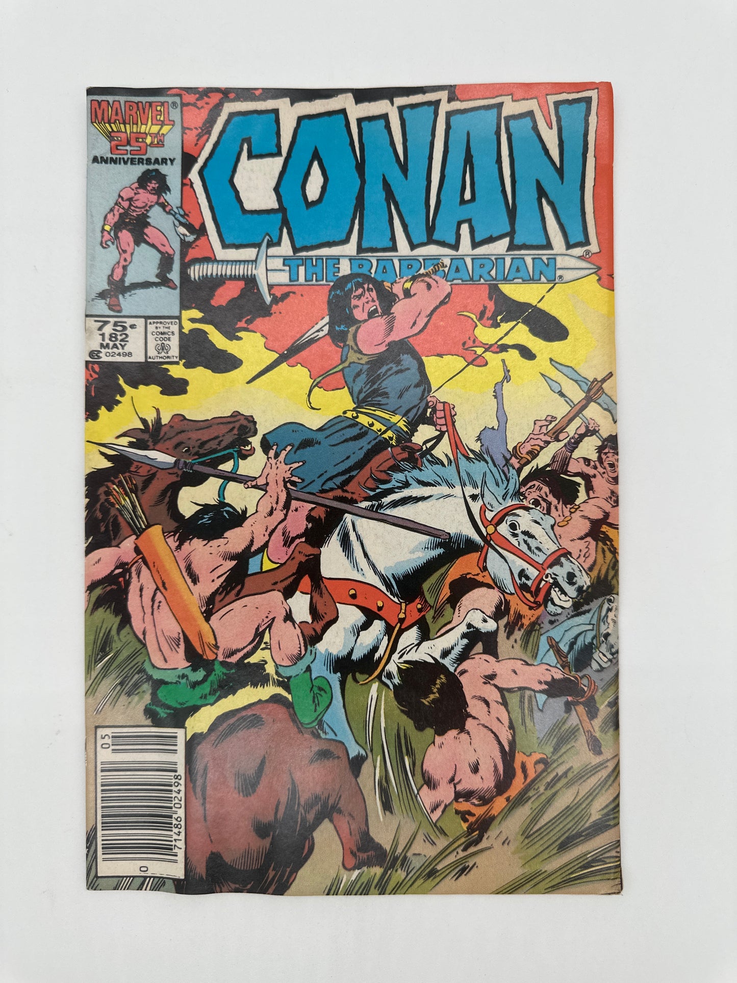 Conan The Barbarian #182 Newsstand FN/VF