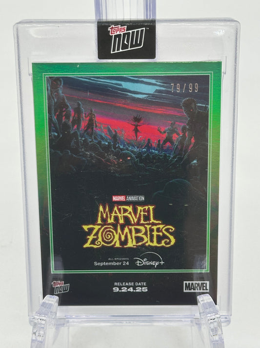 Topps NOW Marvel Zombies MZ01 Green Refractor /99