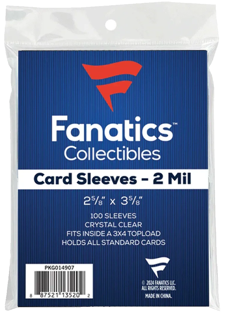 Fanatics Soft Sleeves 100 Count - Glass City Comics & Collectibles