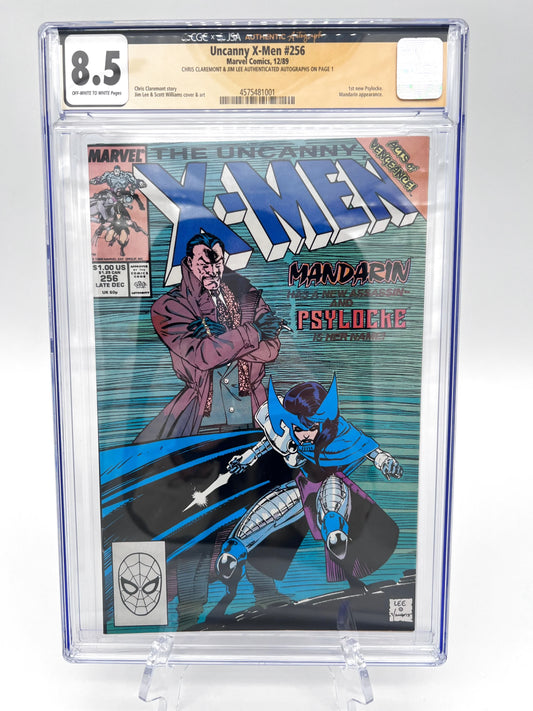 Uncanny X-Men #256 Signature Graded Chris Claremont & Jim Lee